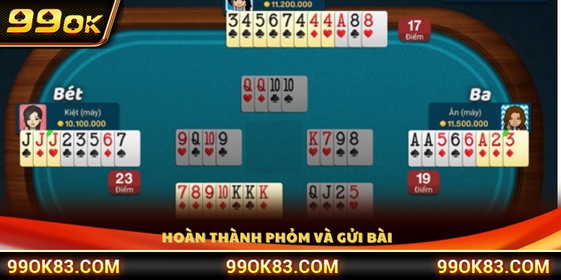 Sau khi tạo được phỏm, tiến hành gửi bài